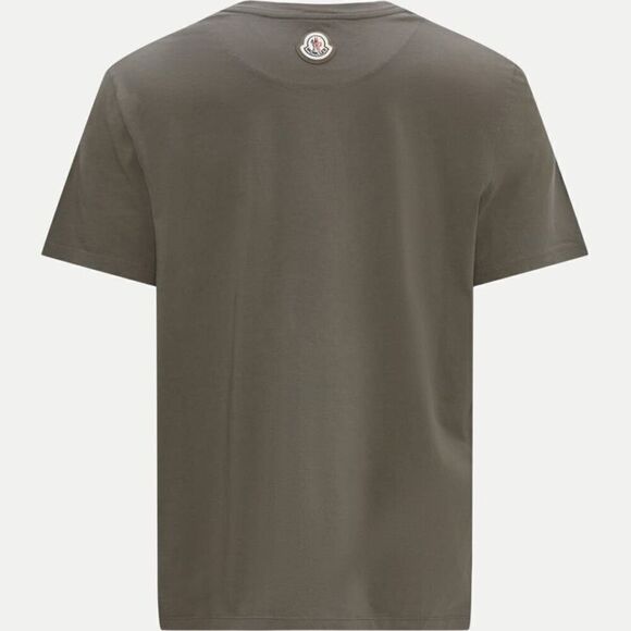 MONCLER Men’s Gray Duck Logo Graphic Print T-Shirt - Picture 3 of 13